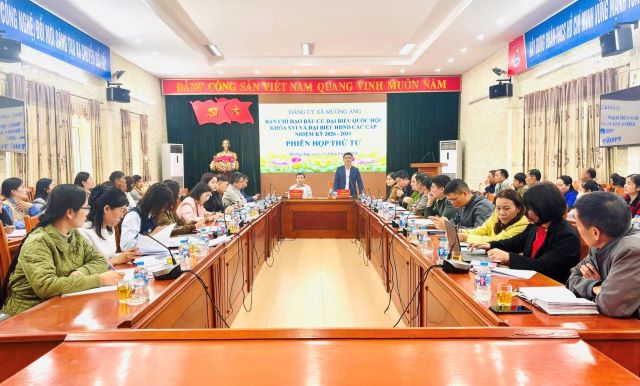 Xã Mường Ảng họp Ban chỉ đạo bầu cử đại biểu Quốc hội khóa XVI và đại biểu HĐND các cấp, nhiệm kỳ 2026-2031