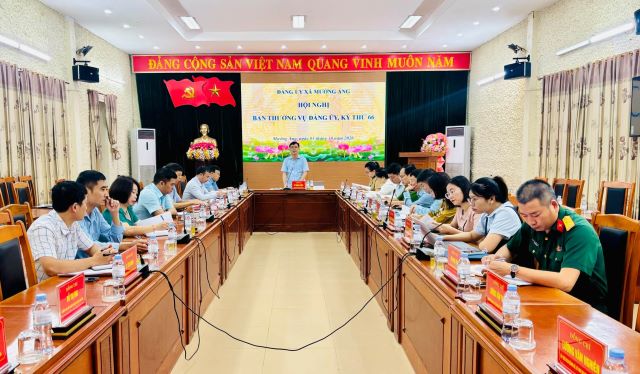 Đảng ủy xã Mường Ảng tổ chức Hội nghị Ban Thường vụ và Hội nghị Ban Chấp hành Đảng bộ xã