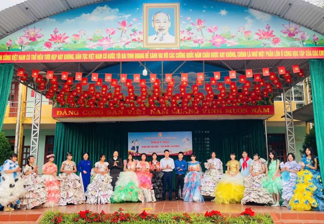 Sôi nổi ngày hội "Thiếu nhi vui khỏe - Tiến bước lên đoàn" tại trường THCS Ẳng Cang