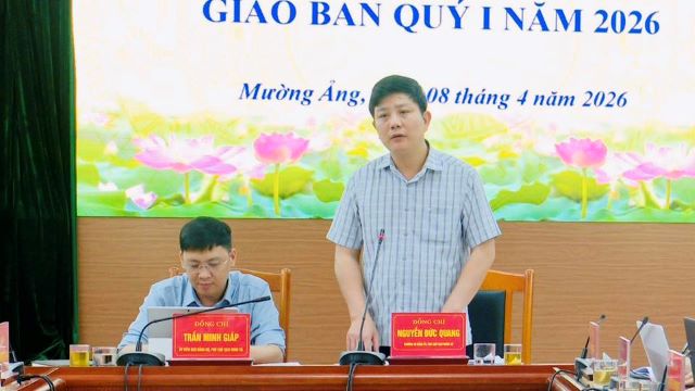 UBND xã Mường Ảng tổ chức Hội nghị giao ban Quý I
