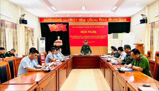 Xã Mường Ảng tổ chức luyện tập các nội dung diễn tập chiến đấu trong khu vực phòng thủ năm 2026