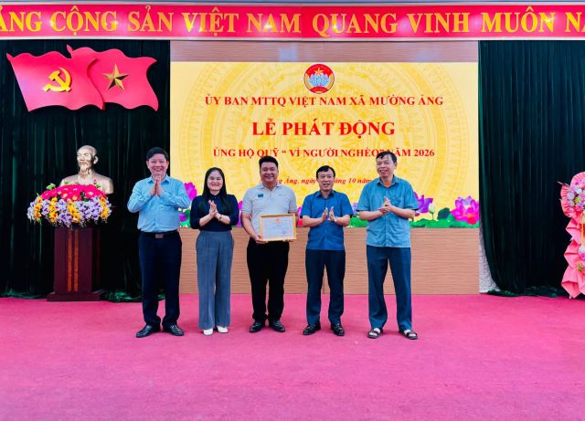 Mường Ảng phát động ủng hộ Quỹ "Vì người nghèo" năm 2026 và Quỹ "Chăm sóc người cao tuổi" có hoàn cảnh khó khăn trên địa bàn xã