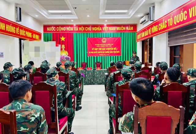 Xã Mường Ảng tiếp tục luyện tập các nội dung diễn tập tác chiến trong khu vực phòng thủ năm 2026