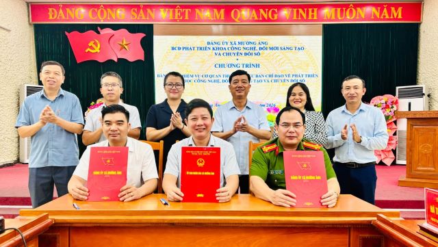Ban Chỉ đạo phát triển khoa học, công nghệ, đổi mới sáng tạo và chuyển đổi số xã Mường Ảng họp phiên thứ tư
